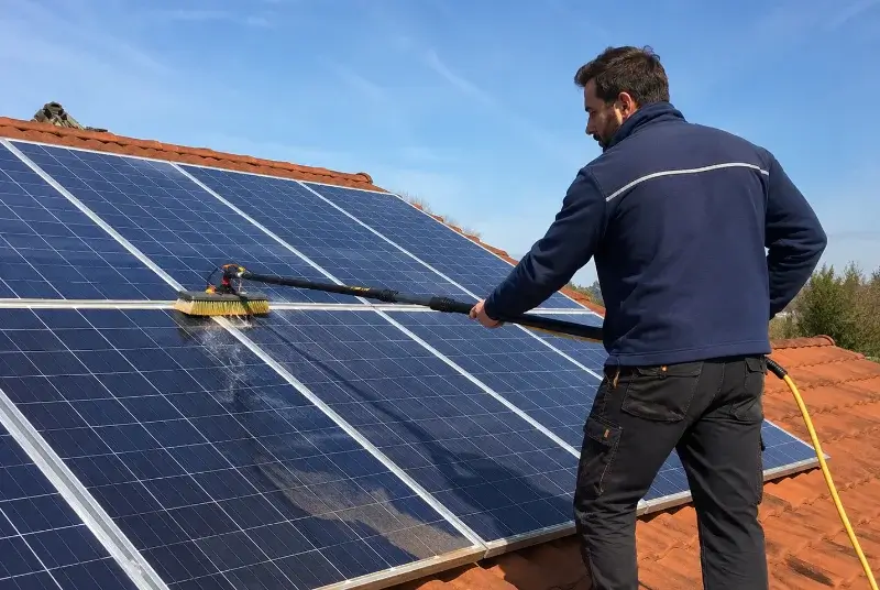 Nettoyage et entretien de panneaux solaires à Cabrières